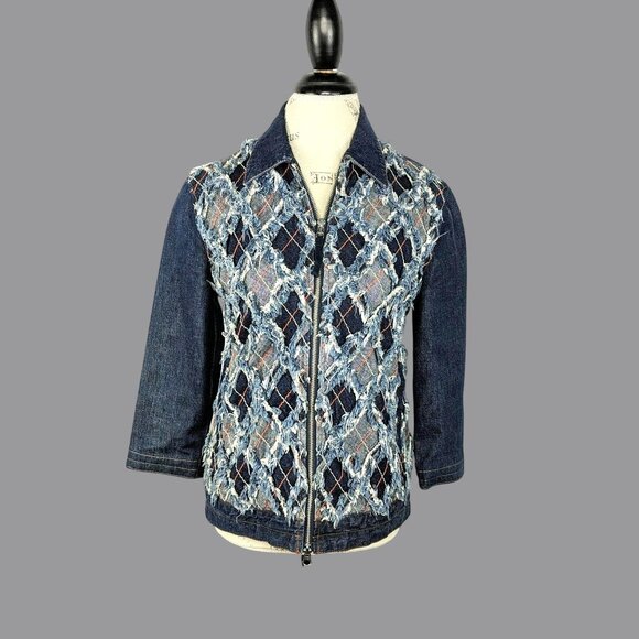 Vintage JPG Jean Paul Gaultier Jacket Medium Jean Patchwork - Picture 1 of 8